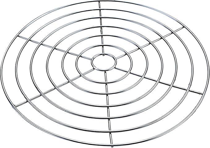 Dia 10.8" Round Cooking Rack Set of 2 Stainless Steel Steamer Rack Grilling Rack Canning Rack Cooling Rack for Baking Canning Cooking (1 PCS,11"/28cm)