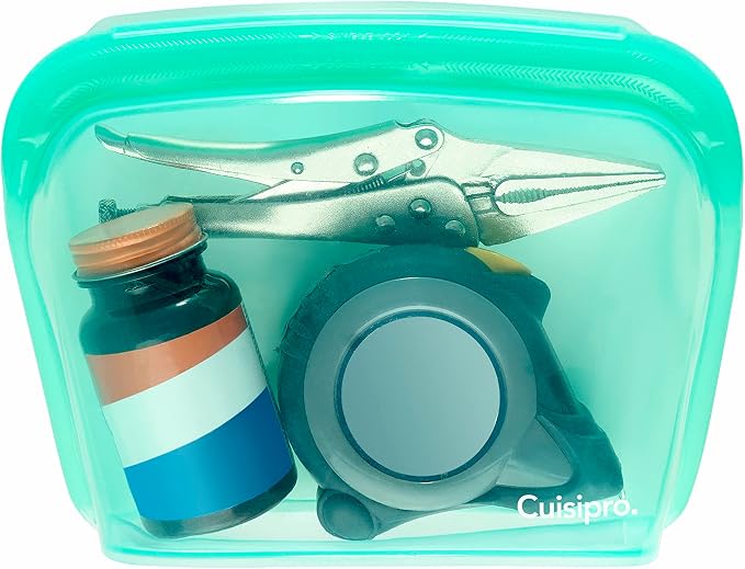 Cuisipro Stand-up Silicone, 44oz, 8.5 x 6.1inch, Green Reusable Bag