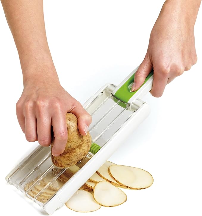 Chef'n Sleek Slice Handheld Collapsible Mandoline, Green
