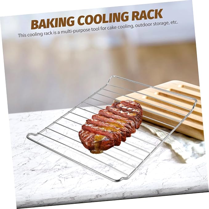 Alipis Stainless Steel Baking Rack Heavy Duty Wire Cooling Rack for Oven Use Dishwasher Construction for Baking and Cooking Supports Heavy Weight