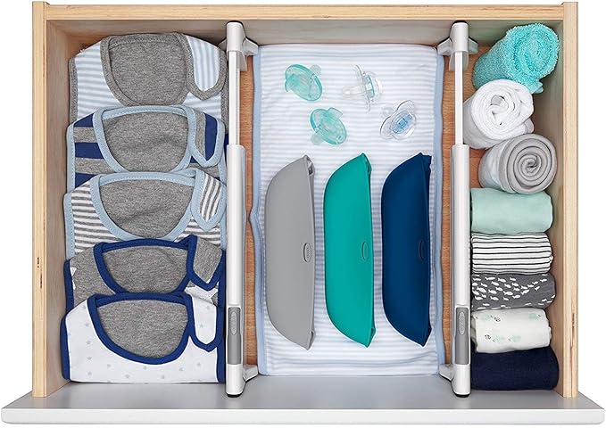 OXO Tot Expandable Drawer Dividers, 4-Pack Drawer Organizers