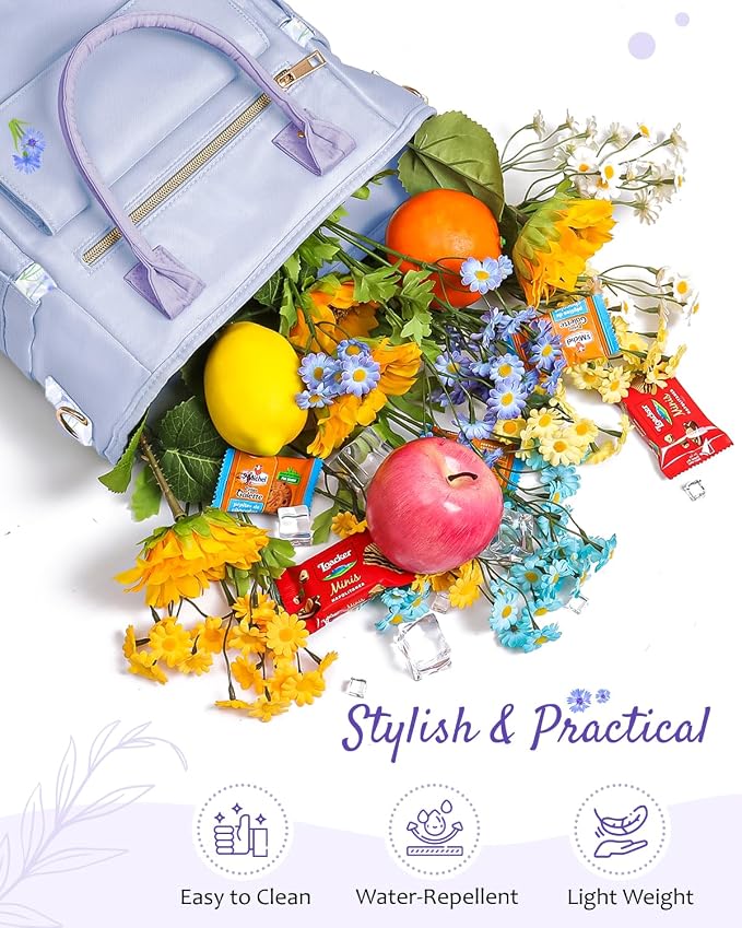 GLORIEROO Deluxe Insulated Lunch Box Bag Women - Leakproof Waterproof Cooler with Multi Pockets Removable Strap for Work Picnic - Teacher Mothers Day Christmas Birthday Gifts