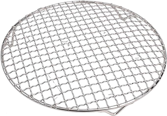 Cookie Cooling Rack For Cooking And Baking, Stainless Ste-el Grilling Wire sheet With Thick Border And Three-Leg Support, For Oven Cake Pie Bread Biscuit Pizza(10.23"/26cm)