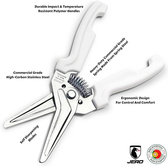 Spring Assisted Kitchen Shears with Holder