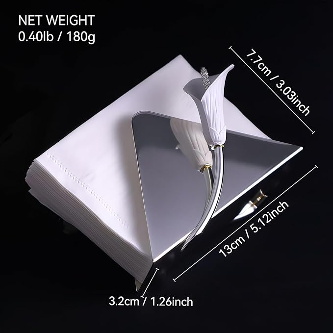 Luxurious Napkin Holder for Table – Silver Iron Upright Napkin Dispenser for Paper Napkins, Napkin Dispenser for Kitchen Dining, Cocktail Picnic Bar Modern Kitchen and Dining Decor﻿