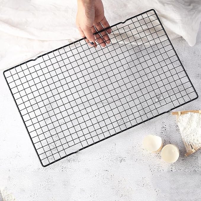 Cooling Rack (2 Pack), 16 * 10 Inches Stainless Steel Wire Cooling Racks for Cooking, Roasting, Drying, Grilling and Baking, Cookie Rack Fits Jelly Roll Sheet Pan, Dishwasher Safe