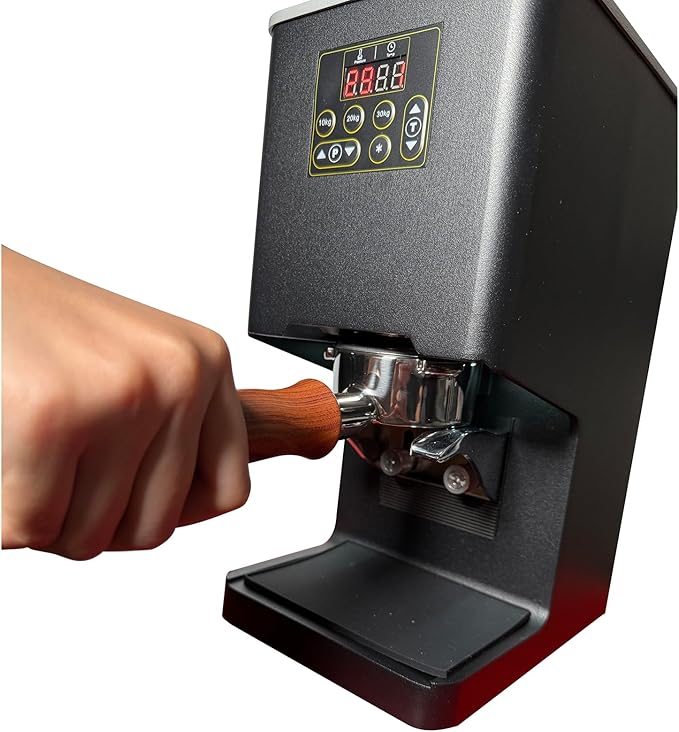 Electronic Automatic Espresso Tamper, 58mm Coffee Tamper | Multi-Tamp 1-3x Espresso Distribution Tool | Adjustable Pressure 2-38kg Electric Tamper | CE Certified | Home & Commercial Barista Tool