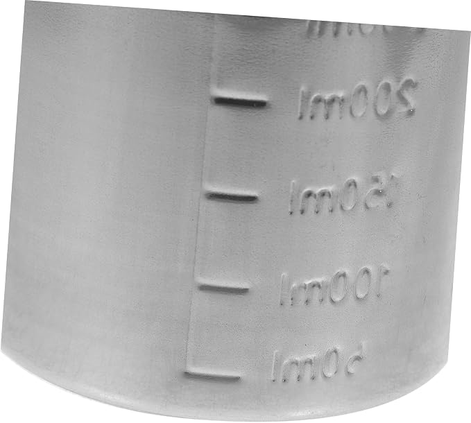 Stainless Steel Measuring Cup Set with Graduated Markings Precision Kitchen Measuring Beaker for Baking Cooking and Commercial Use for Flour Rice Syrups