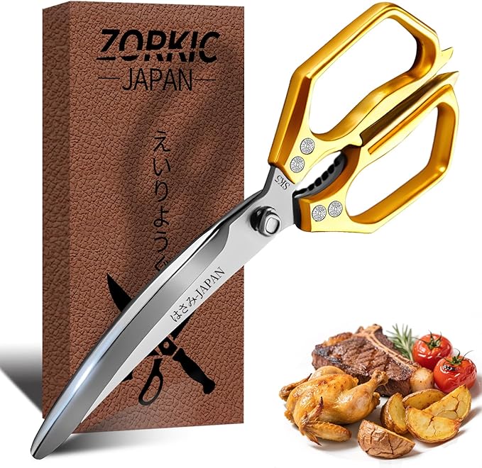 Kitchen Shears Set 1 pack, Heavy Duty Poultry Shears All Purpose,Japanese Kitchen Scissors for Meat Cutting, Chicken Bones, and Turkey，Christmas Gifts for Men Women Mom Dad