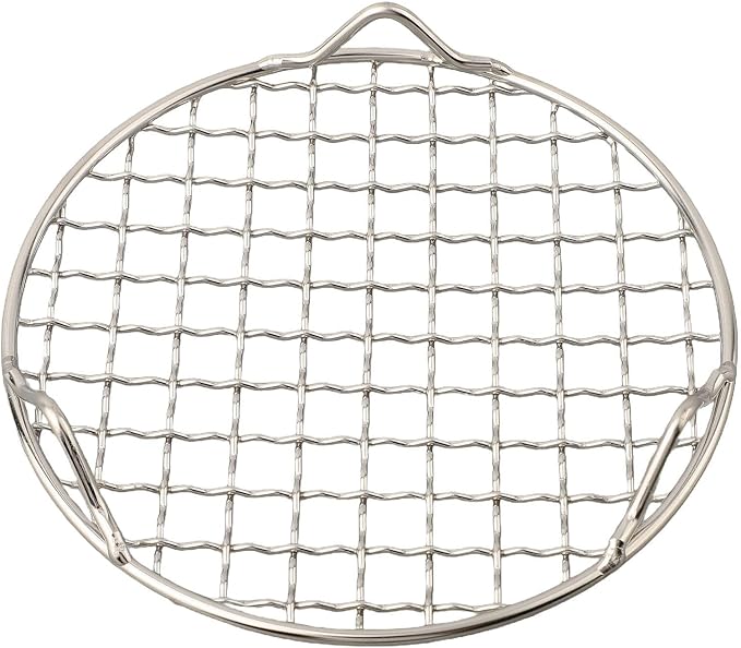 Round Cooling Baking Rack, 201 Stainless-Steel Wire Oven Grill Sheet with 3-Leg Stable Design, 1.2cm Mesh for Even Heating, Multi-Size Options 13cm to 40.5cm, for Baking, Roasting(15cm)