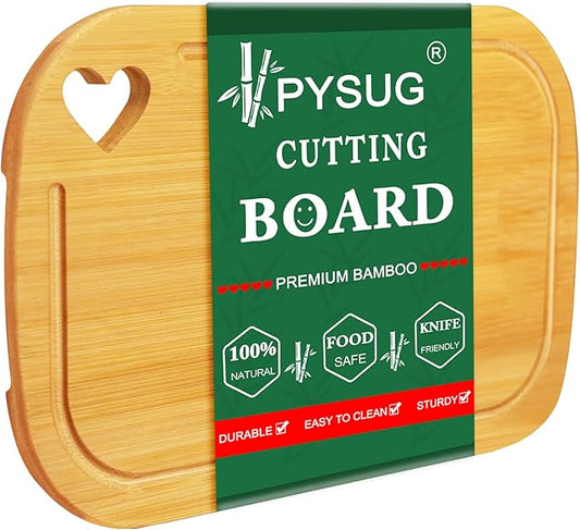 Small Wooden Cutting Board, Mini Light weight Wooden Cutting Board, with Juice Grooves, Thick Chopping Board for Meat, Kitchen Gadgets Gift, Mothers Day Gifts