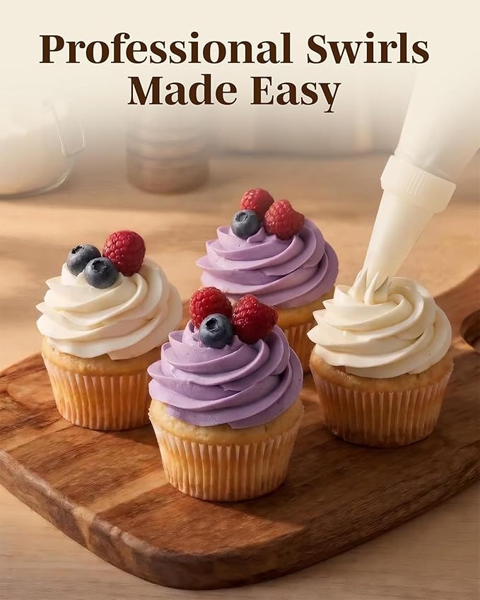 Cake Decorating Piping Bag Couplers - 10 Pieces Locking Nut Cake Decorating Supplies Icing Bag Connector Frosting, Pastry Kit Cupcake Decorating Kit, Baking Supplies, Fits Most Standard Tips