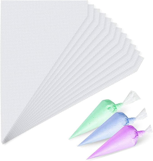 Mini Piping Bags, 100pcs Disposable 11.8in Small Piping Bags, Pastry Piping Bags for Cream Frosting, Anti Burst And Non-Slip Thicken Cake Decorating Bags for Cake Decoration and Desserts