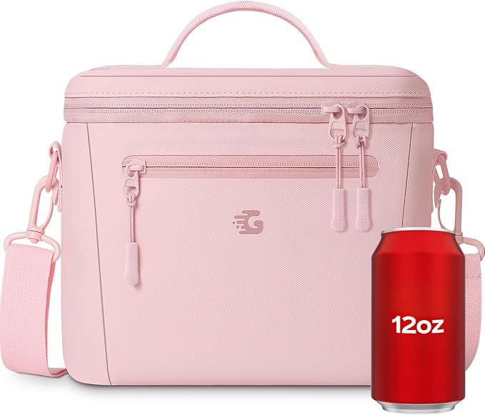 GLORIEROO Insulated Lunch Box Bag Women - Waterproof Leakproof Lightweight Reusable Cooler for Work Picnic