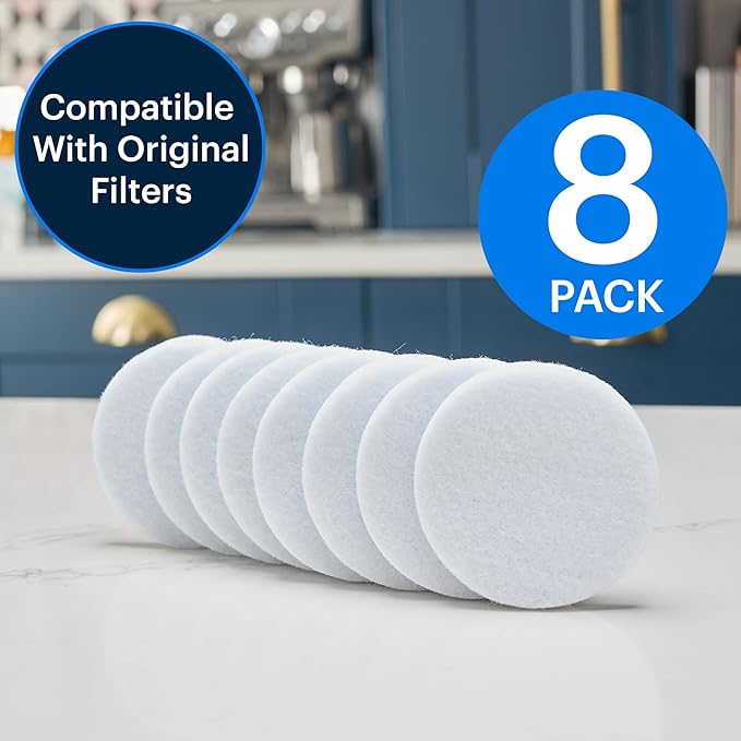 Essential Values 8 Pack Cold Brew Coffee Filters - Replacement Coffee Filter Bags - Compatible with Toddy Cold Brew Maker