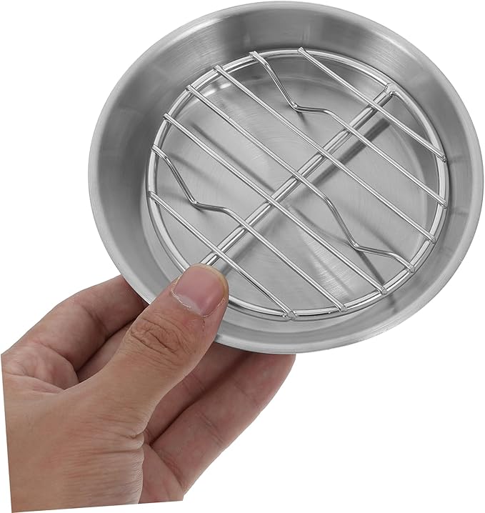 1set Stainless Steel Baking Pan with Cooling Rack Draining Grill for Cookies and Cakes Easy to Clean Baking Tray for Home Use and Cookware