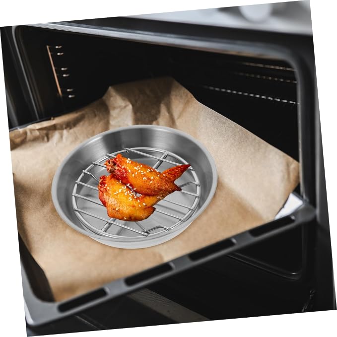 1Set Stainless Steel Baking Cooling Rack Food Display Rack for Draining Oil for Cookies Snacks Cakes for Home Use Easy to Carry