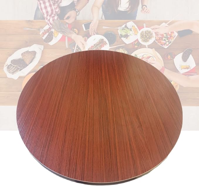 Rotating Round Lazy Susan Wooden Turntable, 32in 36in Dining Table Top Serving Plate, Wooden Swivel Serving Display, 360° Wood Serving Tray Smooth Rotation,Large Wooden Turntable Lazy
