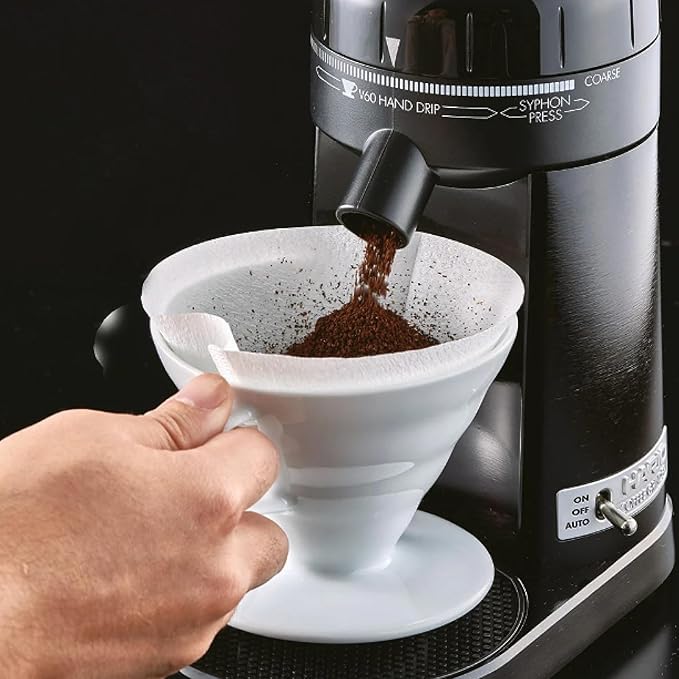 Hario V60 Ceramic Coffee Dripper Pour Over Cone Coffee Maker Size 01, White