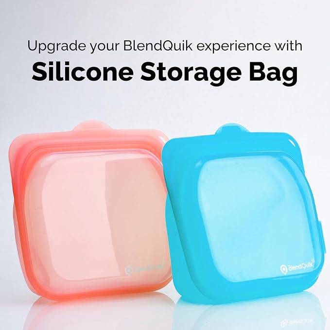 Reusable Silicone Food Storage Bags, 1000 ml Capacity, Leak Proof Freezer Silicone Bags, Easy To Clean Reusable Travel Bag, Pretty Pink