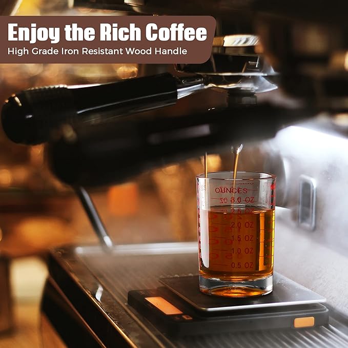 2 Pieces 3 oz/ 90 ml Shot Glass Measuring Cup Espresso Shot Glasses jiggers Liquid Heavy Measuring Cup(Red Color)