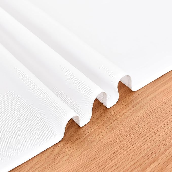 Farmhouse Rustic Table Runner White Faux Linen Table Runners Water Resistant Short Table Runner 36 inches for Living Room Dresser Bedroom Kitchen Dining Party 13x36 Inch
