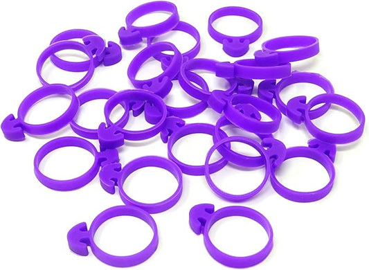 Honbay 24PCS Silicone Purple Icing Piping Decoration Bag Twist Ties Wraps for Cake Cookie and Pastry (purple-24)