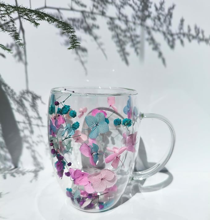 NBHUZEHUA Double Walled Coffee Mugs Glass Cups Wedding Anniversary Registry Gifts for Women Bridesmaid Engagement Gifts for Couples 2025