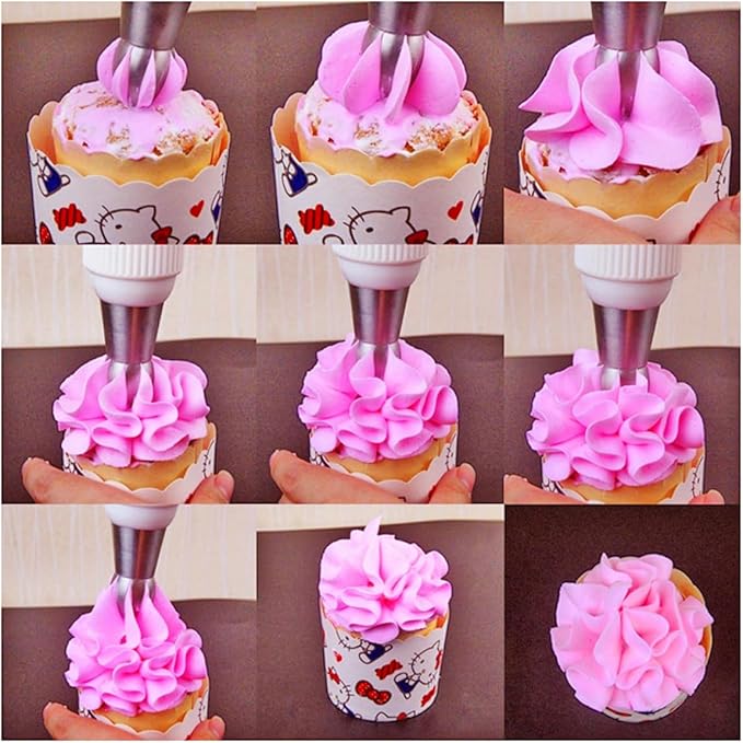 Russian Piping Tips Flower,Russian Ball Tips Set for Frosting,Cake Decorating,3 Pcs
