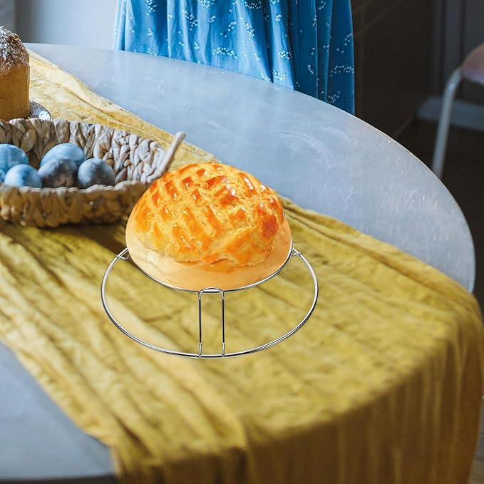 PRETYZOOM Cake Cooling Rack 6/8 Inch Non-stick round Baking Cooling Rack Stainless Steel Oven Safe Kitchen Baking Tool