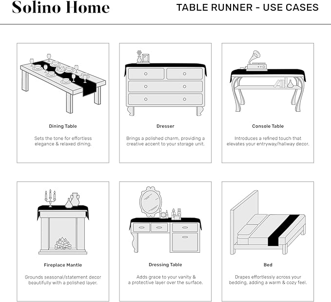 Solino Home Linen Table Runner 144 Inches Long - Athena, 100% Pure Linen Forest Green 14 x 144 Inch Table Runner for Dining