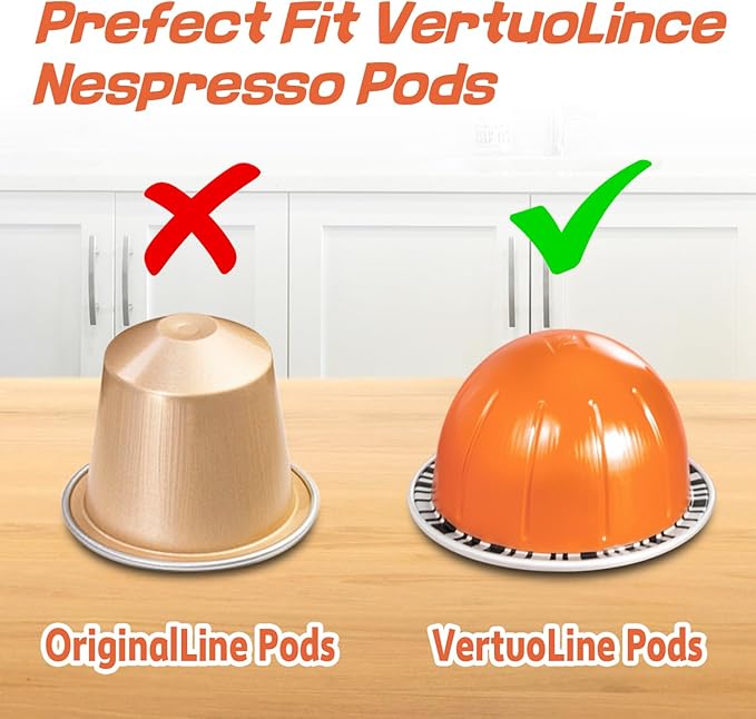 FlagShip Coffee Pod Holder for Nespresso Vertuo Pods Organizer,360 Degrees Revolving Pod Carousel Extra Storage Space,Vertuo Pod Stand Black Metal(40+ Pods Capacity)