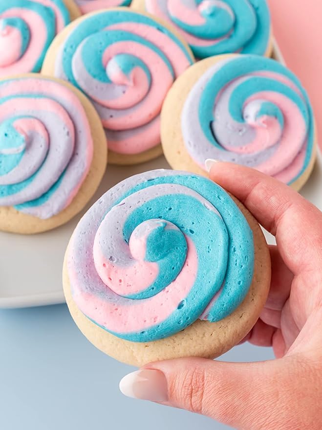 Macaron Piping Tips with Bags - #12 Round Piping Tips for Macarons,-Disposable Pastry Bags 12 Inch for Frosting &Cake Decorating