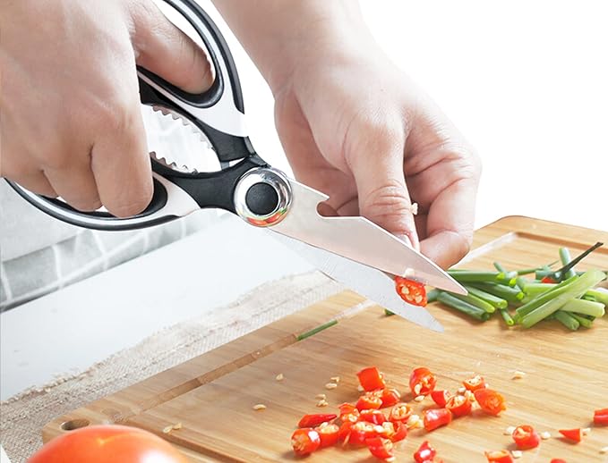 Kitchen Scissors 2 Pack Kitchen Shears All Purpose Heavy Duty Dishwasher Safe Multipurpose Utility Sharp Scissors for Food, Meat, poultry, Vegetable