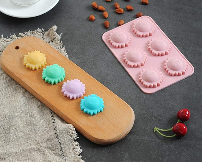 JeVenis Set of 6 Party Supplies - You are my Sunshine Cake Mold & Cupcake Decoration - Sun & Cloud Molds