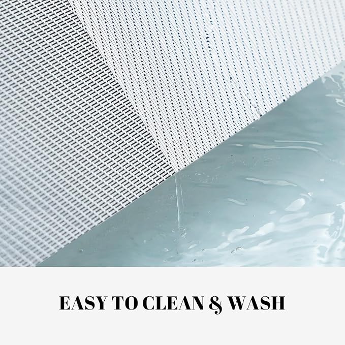Placemats Set of 12 Vinyl/Plastic Woven Place Mats for Kitchen Table Indoor/Outdoor Washable Placemat Wipeable Dining Table Mats (Silver Cube,12)