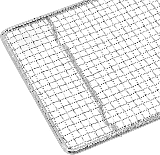 Cooling Rack for Baking, Half Sheet Pan Cooling Racks Cooling Racks for Baking Stainless Steel Wire Cooking Rack High Temperature Oven Safe for Cooking Roasting Grilli (Rectangular 19.2cm)