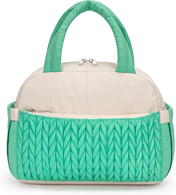 Coobiiya Insulated Lunch Bag Women/Men, Taslon Leakproof Thermal Lunch Box for Women Men, Cute Waterproof Cooler Bag for Work Picnic Travel