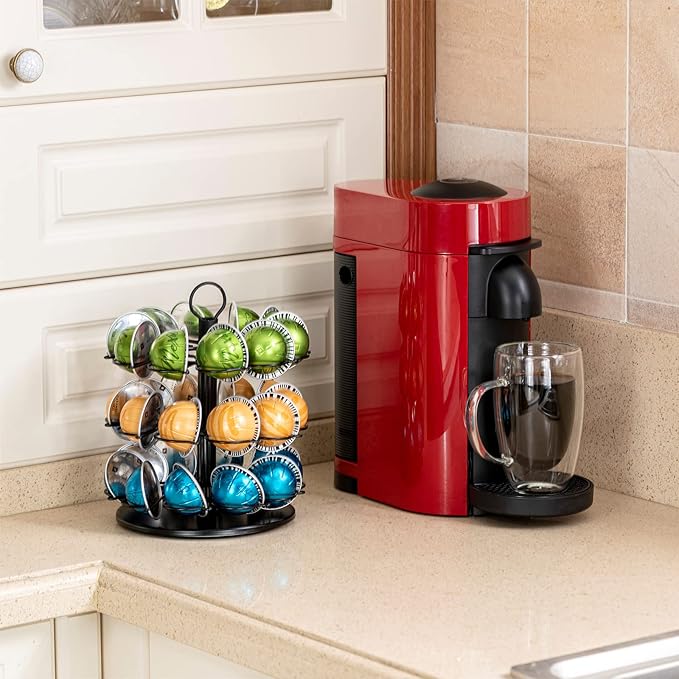 Vertuo Pod Holder 3 Tier for Vertuo Pod Holder Small for Vertuo Pod Stand (30 Pods Capacity)