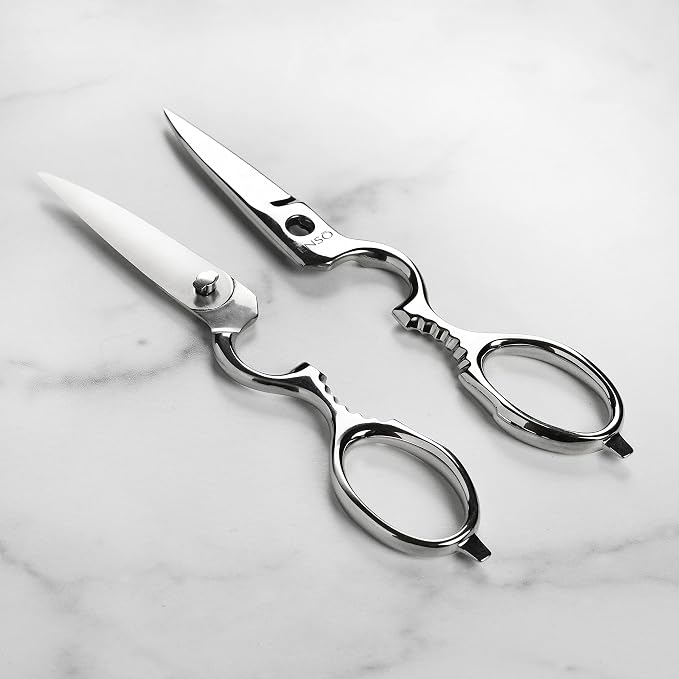 Enso Kitchen Shears – Made in Japan – Multipurpose Take-Apart Forged Stainless Steel Scissors
