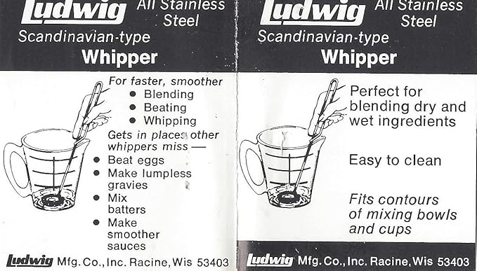 Whisk Mixer (Large Whipper) 100% Made in the USA