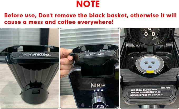 Stainless Steel Reusable K Cups Compatible for Ninja Coffee Maker,Upgrade 6 Pack K Cups Reusable Coffee Pods,Permanent Coffee Filters Fit for Ninja CFP201 CFP300 CFP400 (6 Pack)