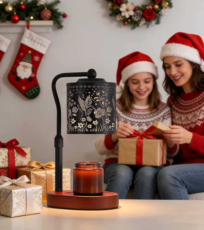 MEXISUE Candle Warmer Lamp with Timer, Bird Candle Warmer Lamp with Jar Candles,Wax Melt Warmer for Housewarming Gift, Birthday Mother's Day Valentines Gifts for Women,Mom,Sister,Bedroom Decor