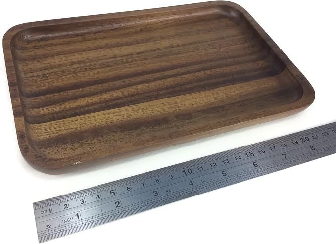6 x 9 Inch Food Tray Wooden Utensil Raintree Wood Serving Tray Serving Bowl Restaurant Wooden Handcraft Serving