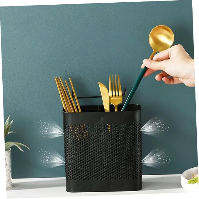 Stainless Steel Chopstick Holder Utensil Organizer for Home Kitchen Elegant Design Keeps Cutlery Neat and Accessible for Stylish Kitchen Decor Matte