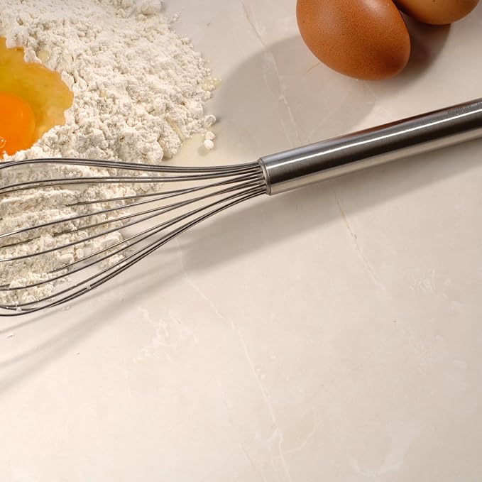BergHOFF 6 Piece Spatula and Whisk Set, Silver/Red
