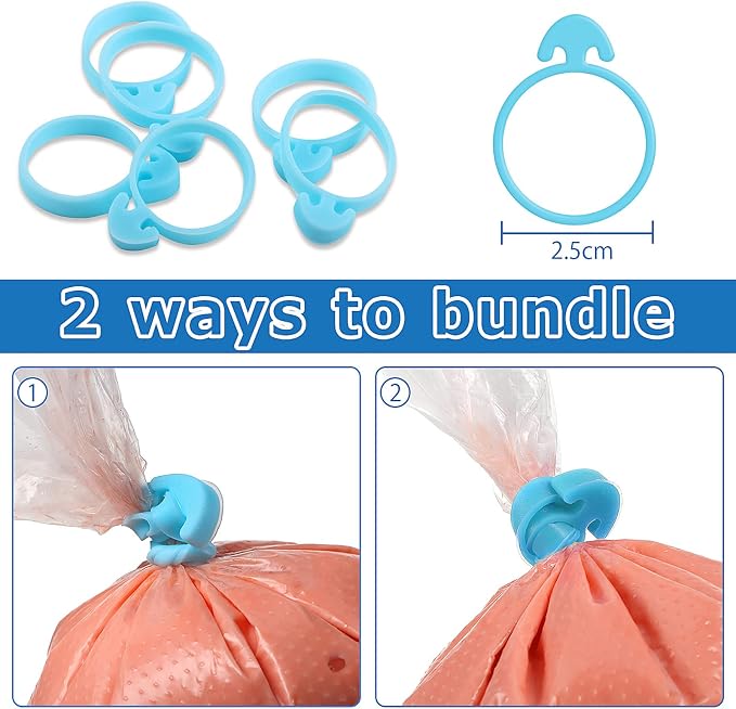 Patelai 122 Pcs Piping Bag Set with Disposable Tipless Piping Pastry Bags Ties Clips Awls Tool for Cakes Icing Scribe Cookie Decorating Supplies Christmas Halloween Decor(10 Inch,Blue)