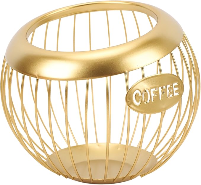 Coffee Pod Holder, Large Capacity K Cup Holder, Iron Coffee Pod Organizer, Robust Coffee Station Organizer for Coffee Shop Counter