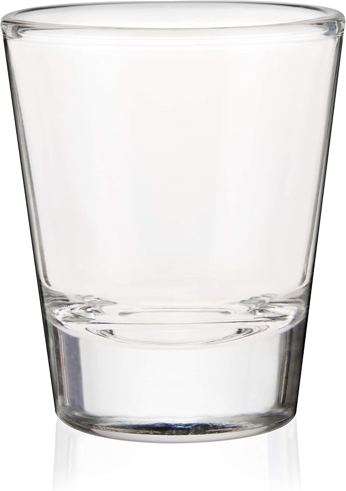 True Classic Shot Glass, Plain Shot Glasses Perfect for Tequila and Whiskey, Reusable Measuring Shot Glass, Set of 1, 1.5 oz.