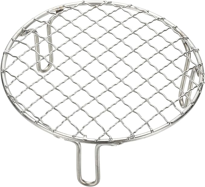 uxcell 6 Inch Round Cooking Rack, Stainless Steel Canning Racks with Legs, Barbecue Mesh Grill for Baking Cooling Steaming Cookware